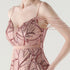 Graceful Sequin Embellished Mesh Mermaid Maxi Dress